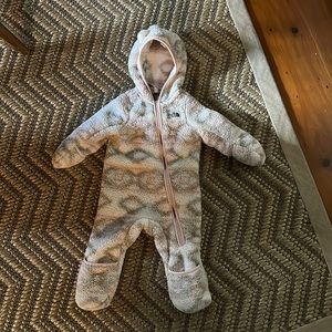 North face fleece baby bunting
